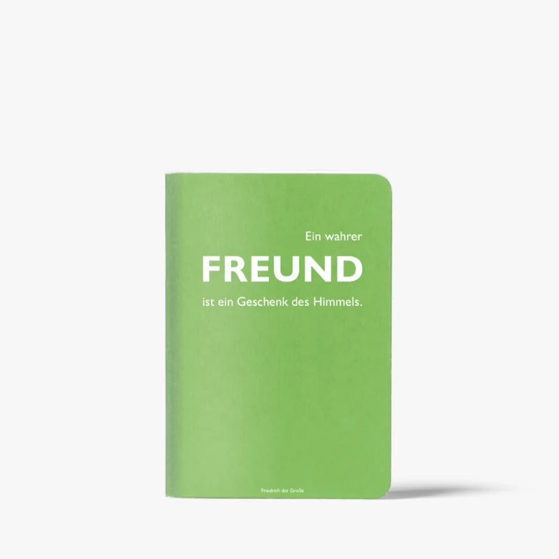 Notizheft "Ein wahrer Freund ist ein Geschenk des Himmels"