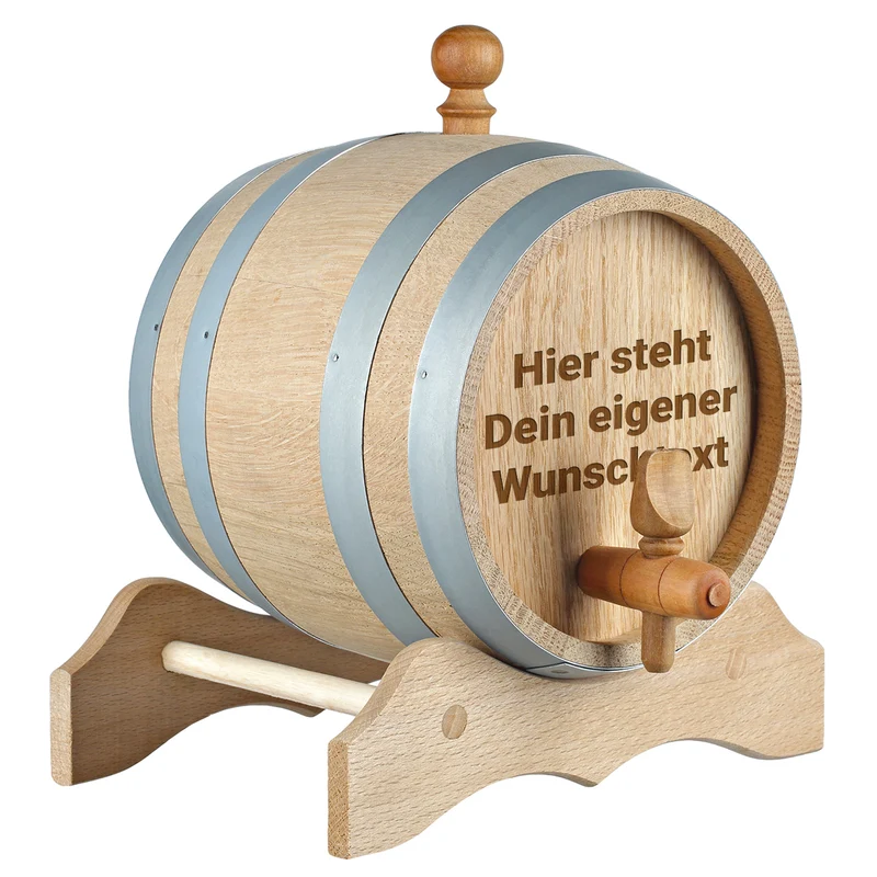 Whiskyfass aus Eichenholz mit Wunschgravur