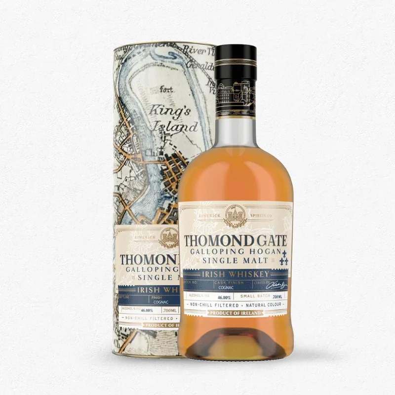 Thomond Gate Galloping Hogan Single Malt Irish Whiskey - Cognac Cask Finish 46% 0,7L
