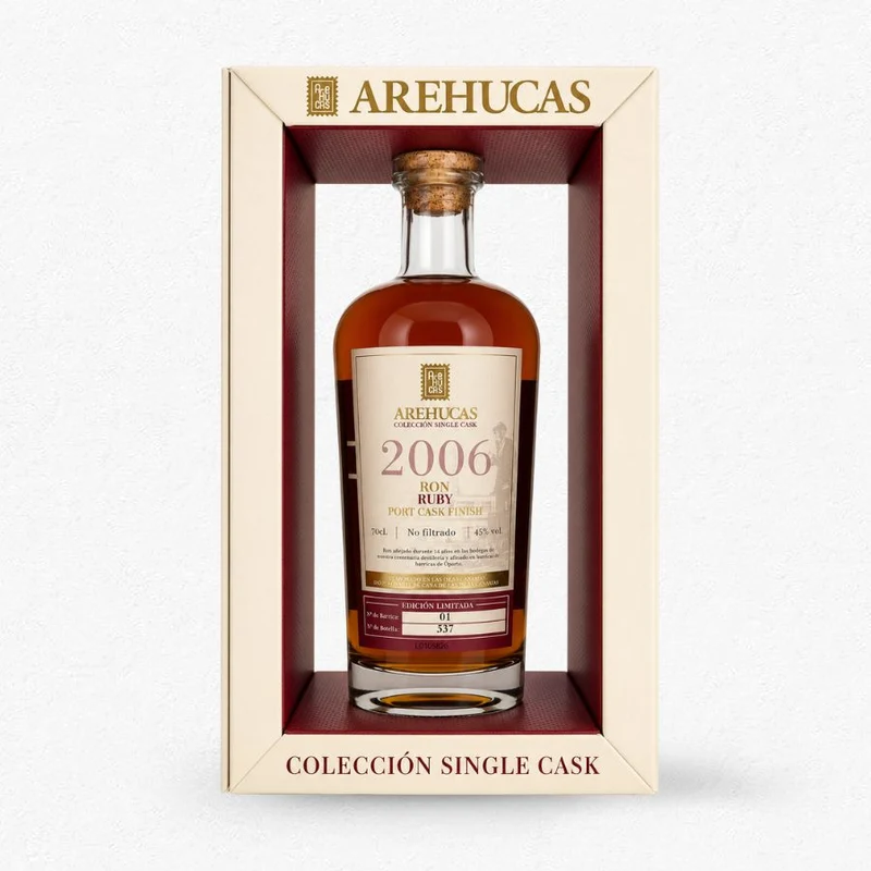 Arehucas Single Cask 2006 Ruby Port Finish Rum 45% 0,7L