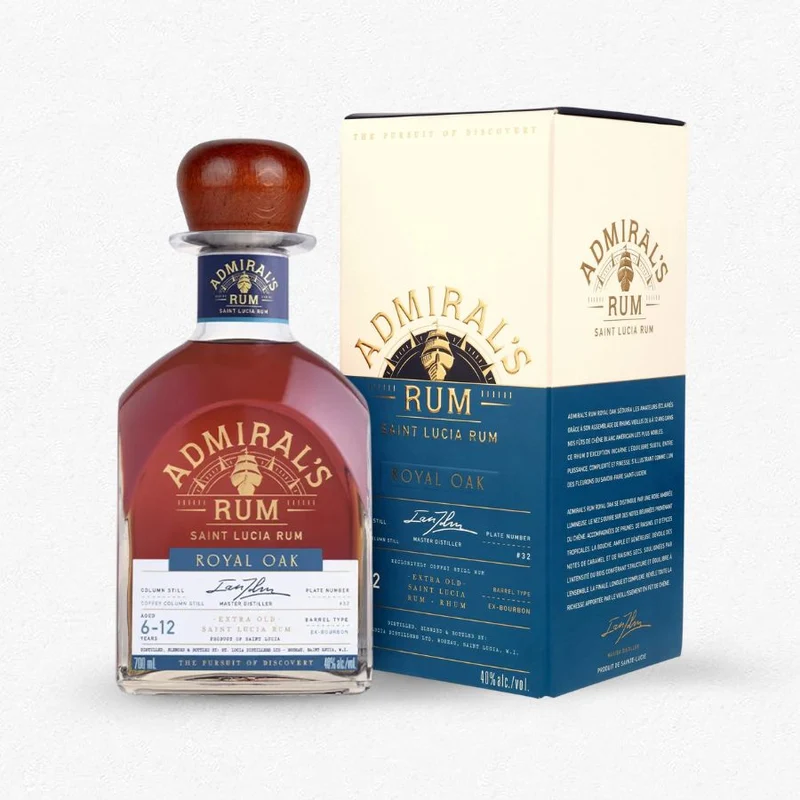 Admiral's St. Lucia Rum Royal Oak 40% 0,7L