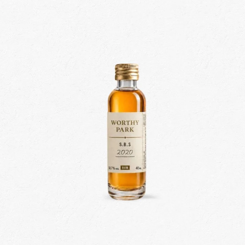 S.B.S Jamaica Rum 2020 WPE Virgin Oak 58,7% 40ml - Miniatur
