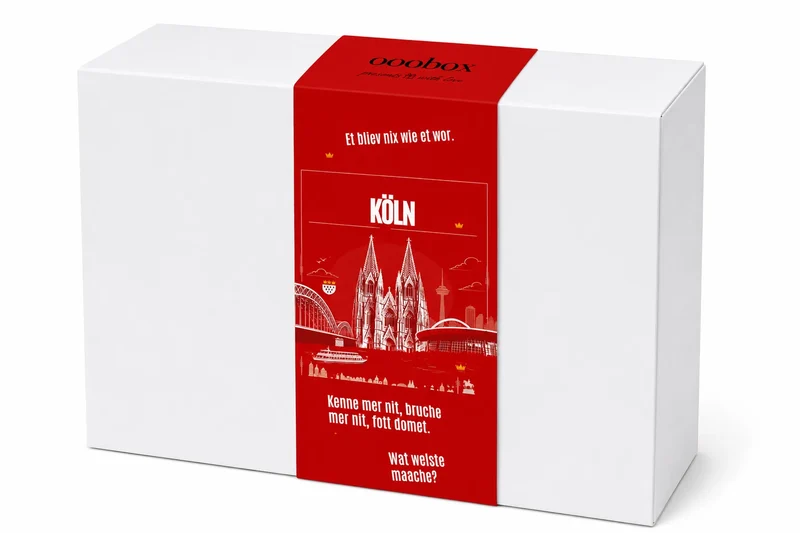 Karnevals Geschenkbox „Kölle Alaaf!“ mit Kölsch, Kamelle & Konfetti