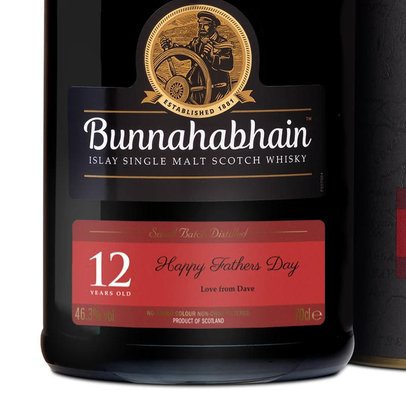 Personalised Bunnahabhain 12 Year Whisky
