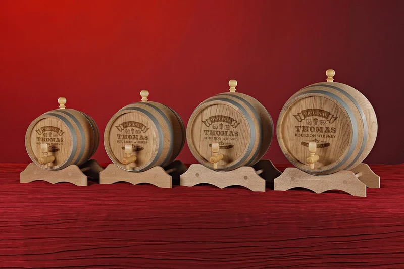 Whiskyfass aus Eichenholz mit personalisierter Gravur - Original Exklusive