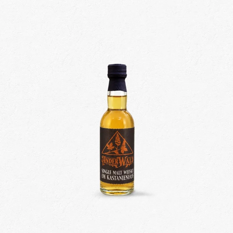 Anderwald Single Malt Whisky im Kastanienfass 44% 40ml - Miniatur
