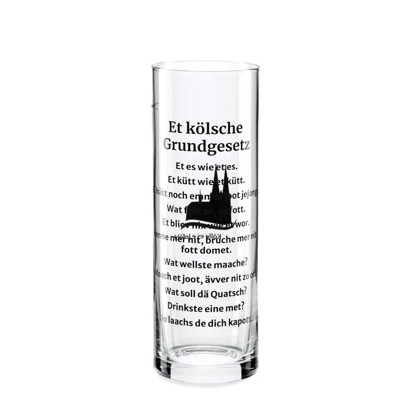 Kölschglas Grundgesetz Köln