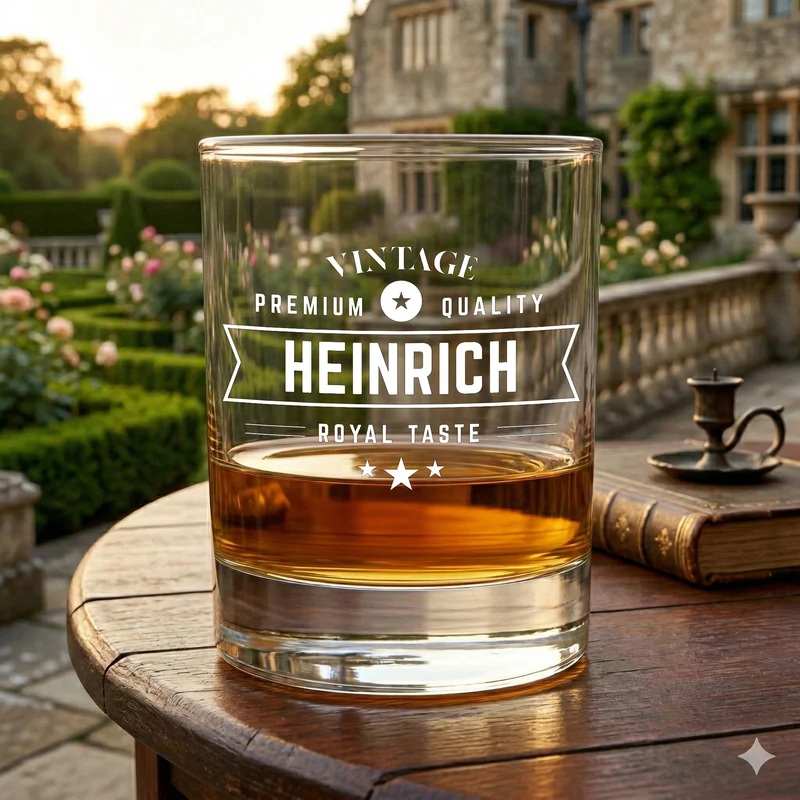 Premium Quality Whiskyglas 320 ml mit personalisierter Gravur