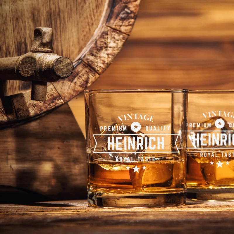Premium Quality Whiskyglas 320 ml mit personalisierter Gravur