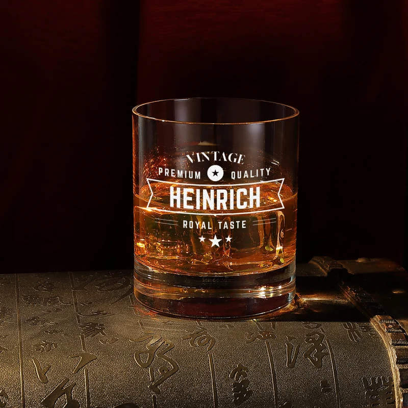 Premium Quality Whiskyglas 320 ml mit personalisierter Gravur