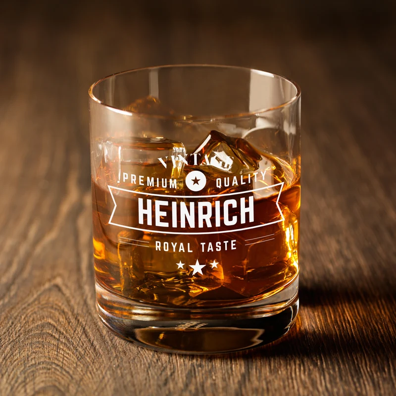 Premium Quality Whiskyglas 320 ml mit personalisierter Gravur