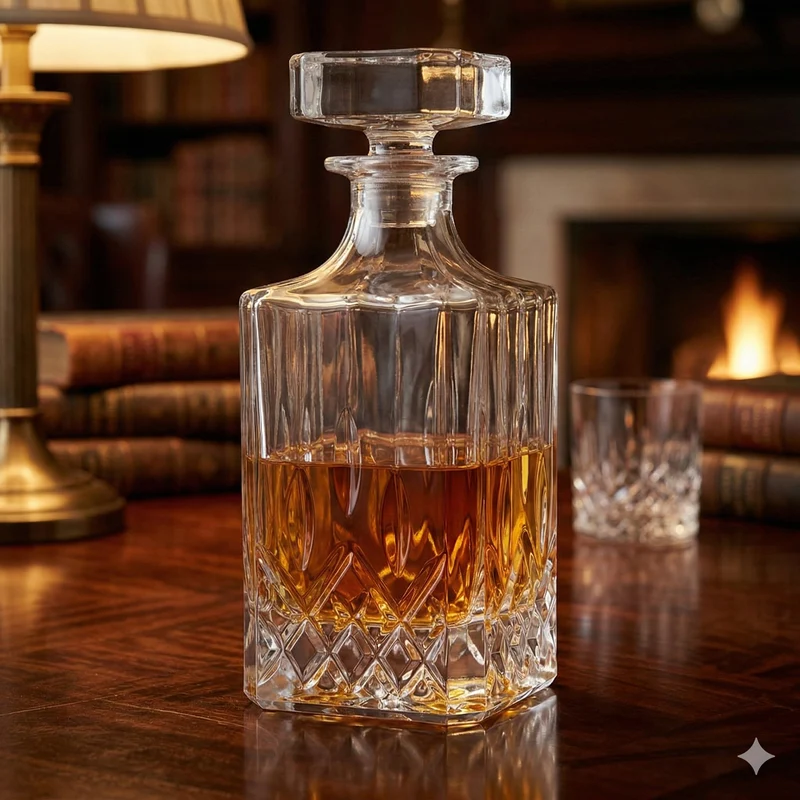 Whisky Crystal Dekanter 700 ml - perfekt für deine Bar