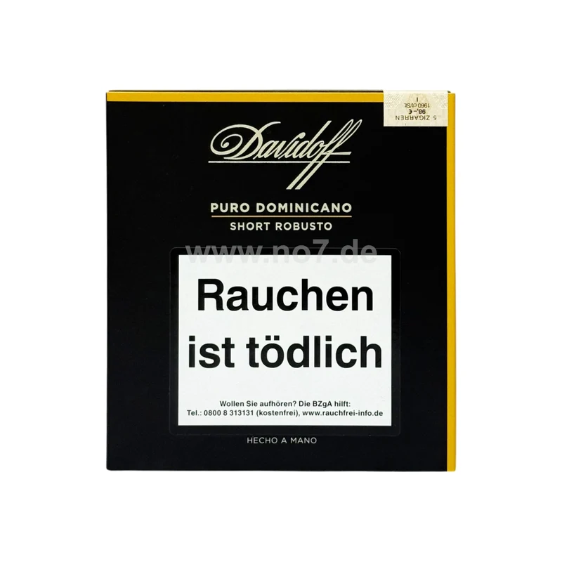 Davidoff Puro Dominicano Short Robusto