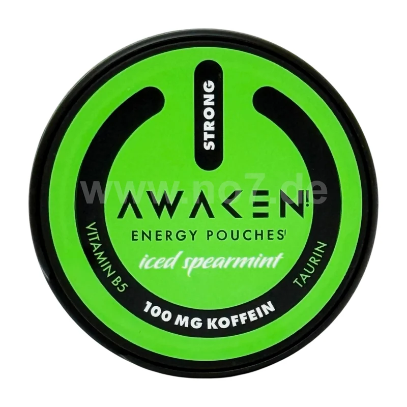 AWAKEN Energy Pouches Iced Spearmint 100mg (12g)