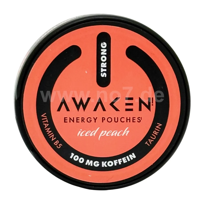 AWAKEN Energy Pouches Iced Peach 100mg (12g)