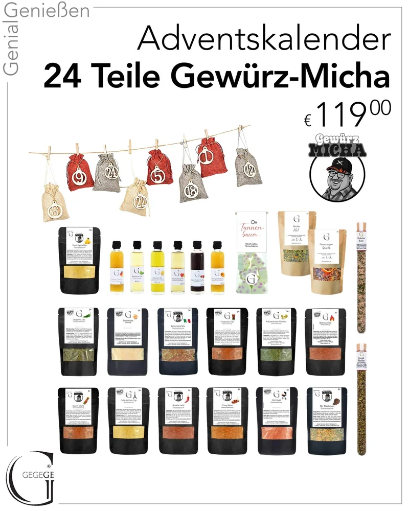Gewürz-Micha - Adventskalender-Set