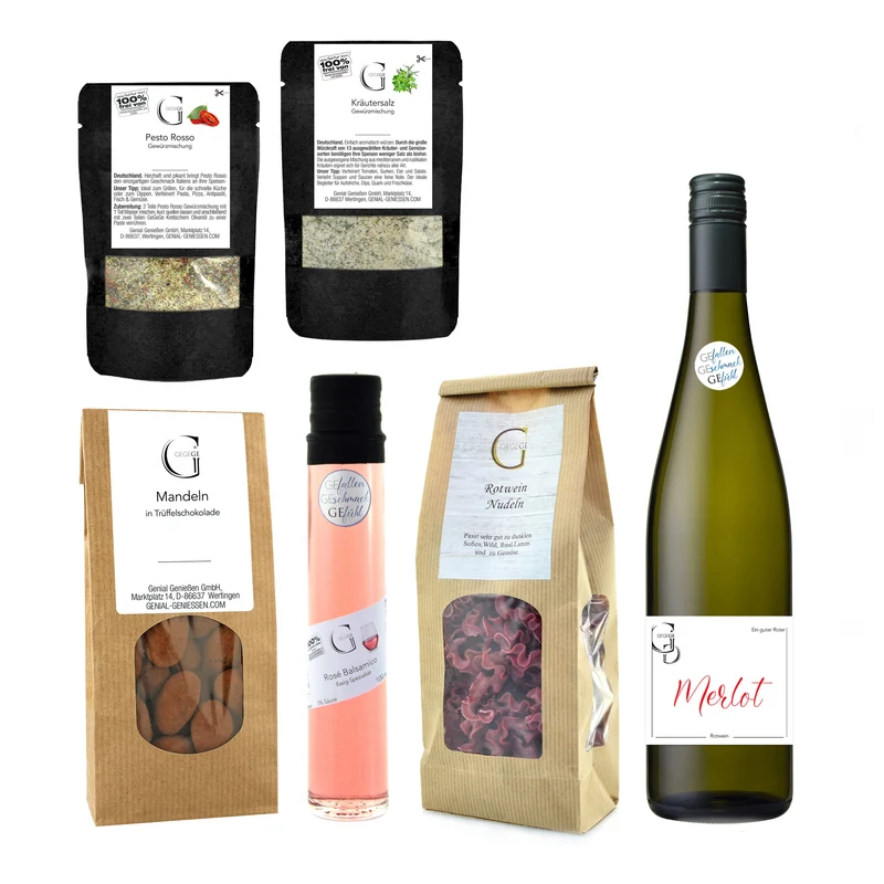 Herzlichen Glückwunsch - Geschenksets mit Alkohol