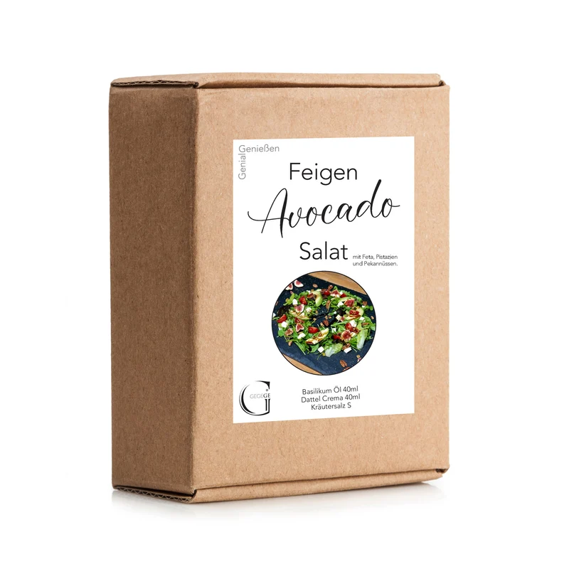 Salat-Box für Feigen-Avocado-Salat