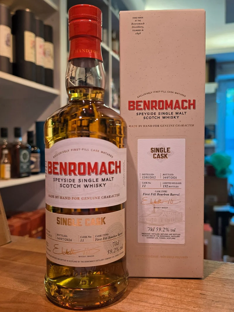 Benromach 2012 FF Bourbon cask 14 y single cask #11 0,7l 59,2% vol. Whisky