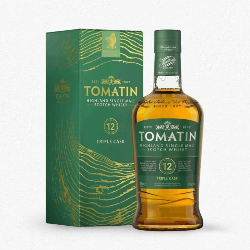 Tomatin 12YO Triple Cask Highland Single Malt Scotch Whisky 43% 0,7L