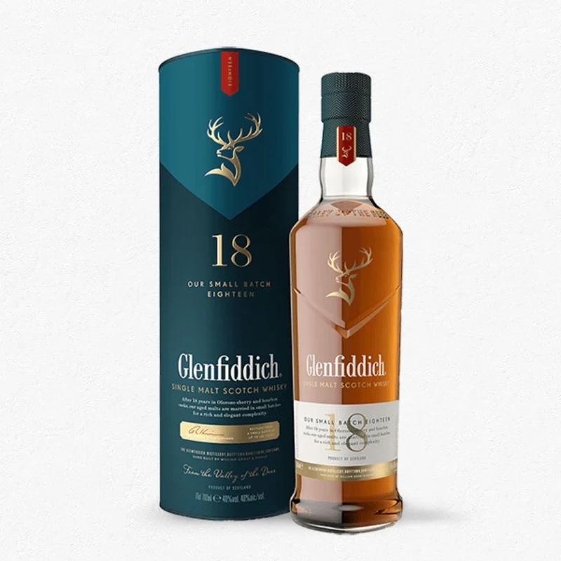 Glenfiddich 18YO 'Our Small Batch Eighteen' Single Malt Scotch Whisky 40% 0,7L