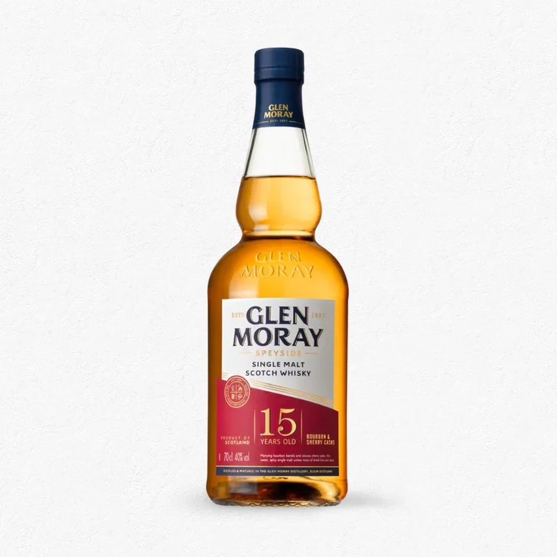 Glen Moray 15YO Single Malt Scotch Whisky 40% 0,7L