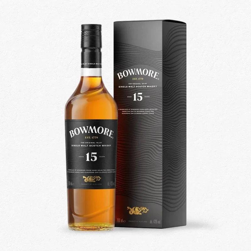 Bowmore 15YO Islay Single Malt Whisky 43% 0,7L
