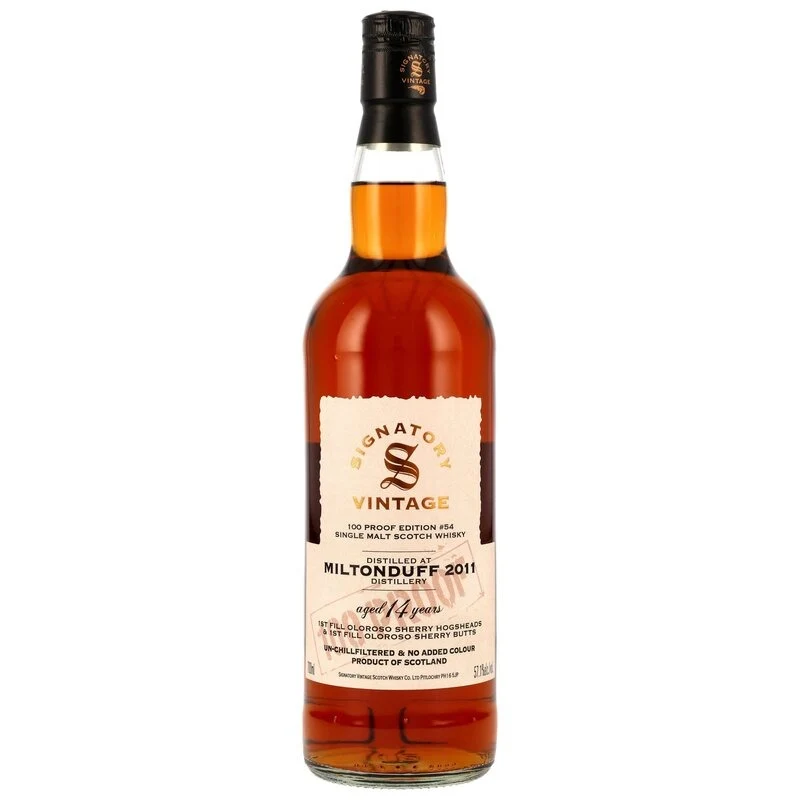 Miltonduff 2011 Signatory 100 Proof Edition