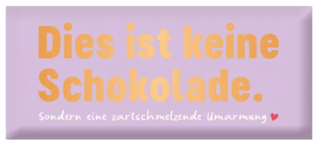 Mini-Schokolade "Zartschmelzende Umarmung"