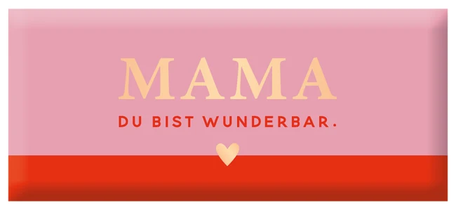 Mini-Schokolade Mama du bist wunderbar