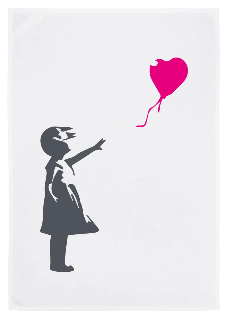 Geschirrtuch "Banksy- Girl with Balloon"