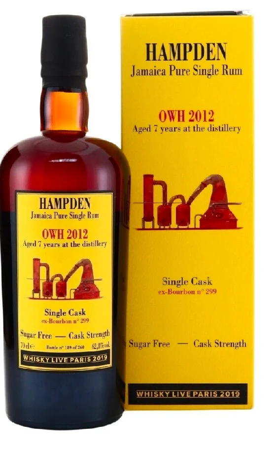Velier Hampden LROK 2010 Single cask Jamaica Rum Salon du Rhum 0,7l 63,2 % Habitation Velier gelb