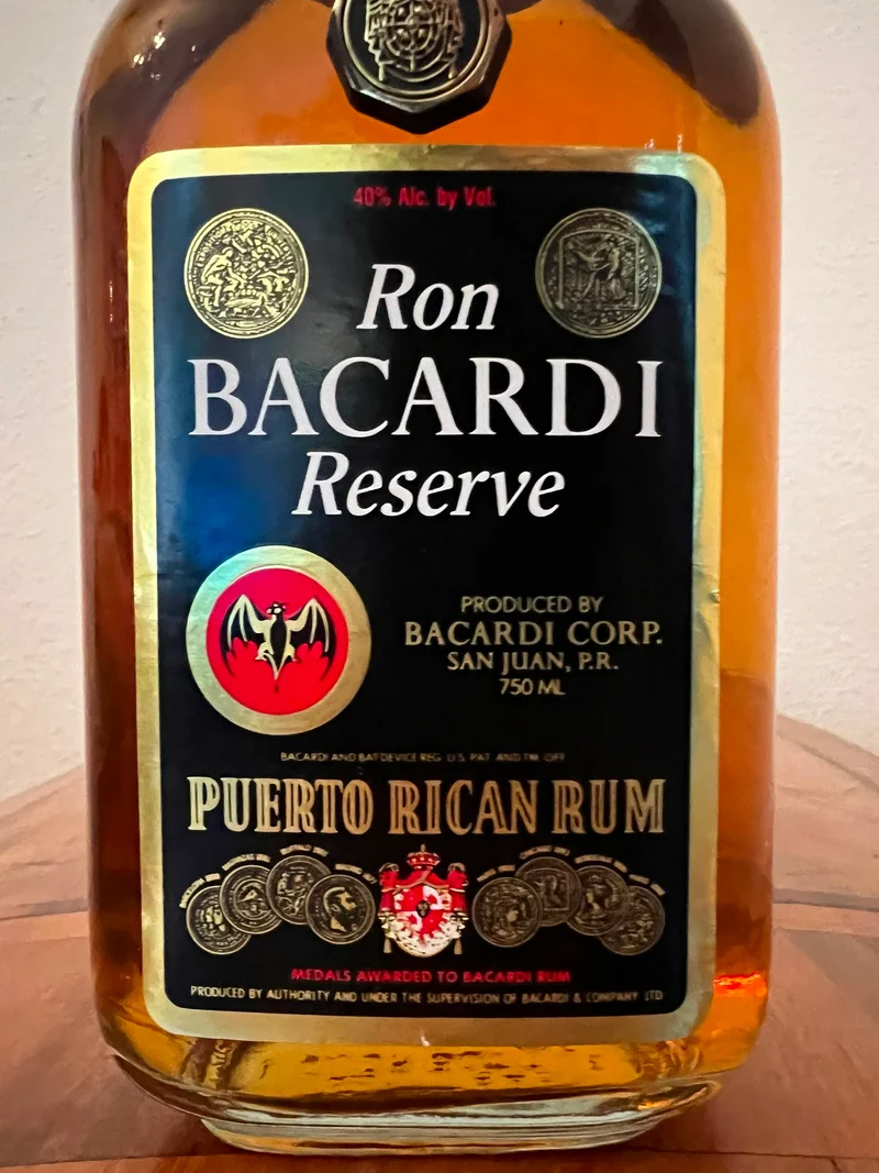 Bacardi Reserve 1990s 0,75l 40% vol. Puerto Rico Rum Sonderedition