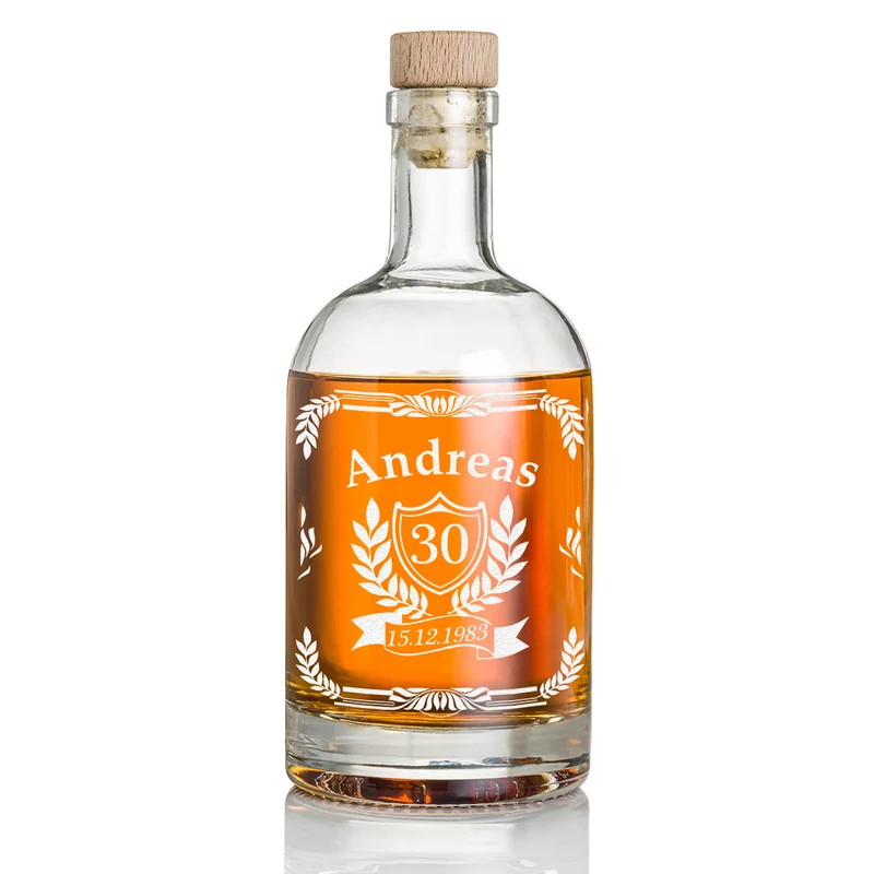 Personalisierte Whiskyflasche 700 ml mit Gravur - Jubiläumsgeschenk