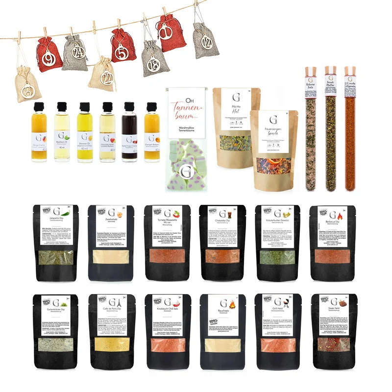 Adventskalender-Set für Grillgenüsse