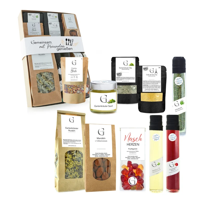 Gemeinsam mit Freunden genießen - Geschenkset