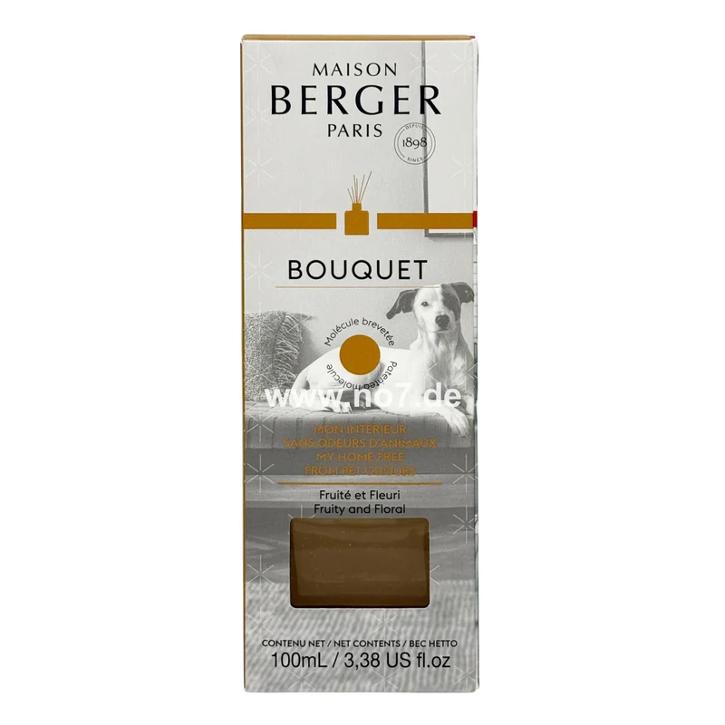 Duftbouquet Glacon mit 100ml Mein Zuhause ohne Tiergerüche / Animaux 0,1l - Parfum Berger