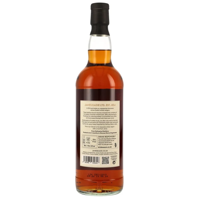 Speyside Single Malt (Dailuaine) James Eadie 10 Jahre