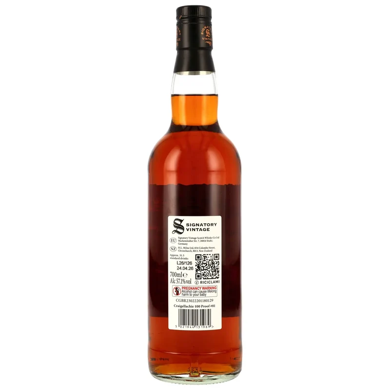 Craigellachie 100 Proof Edition #81 15 Jahre 2011/2026