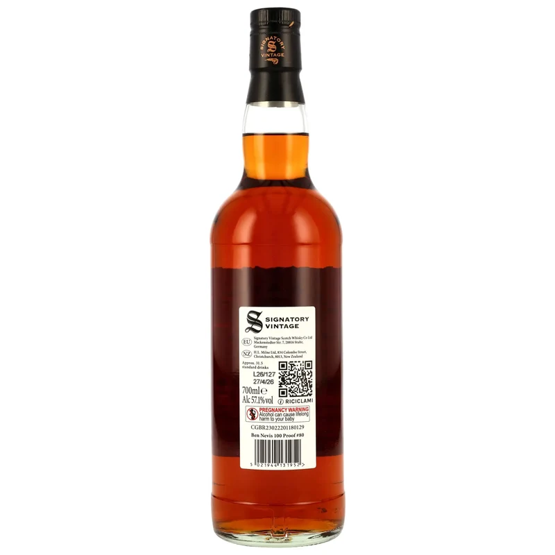 Ben Nevis 100 Proof Edition #80 10 Jahre 2015/2026