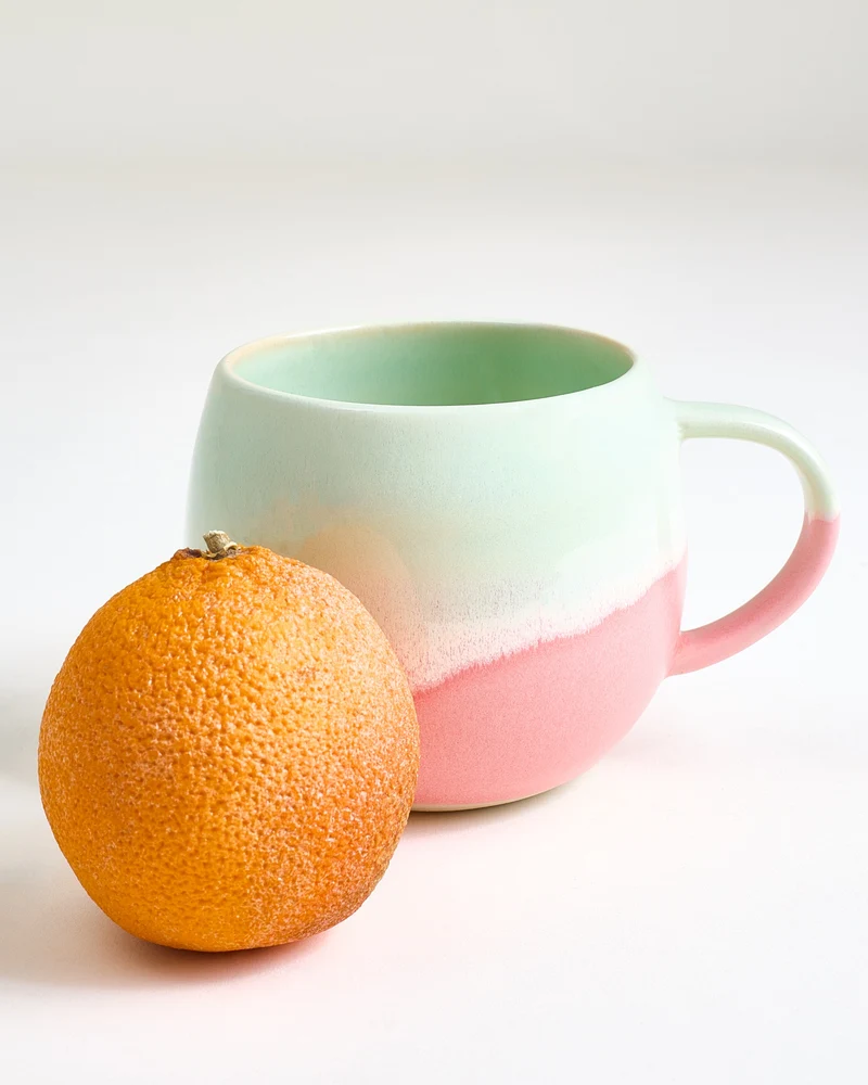 Nola Tasse groß lime rosa 4er-Set