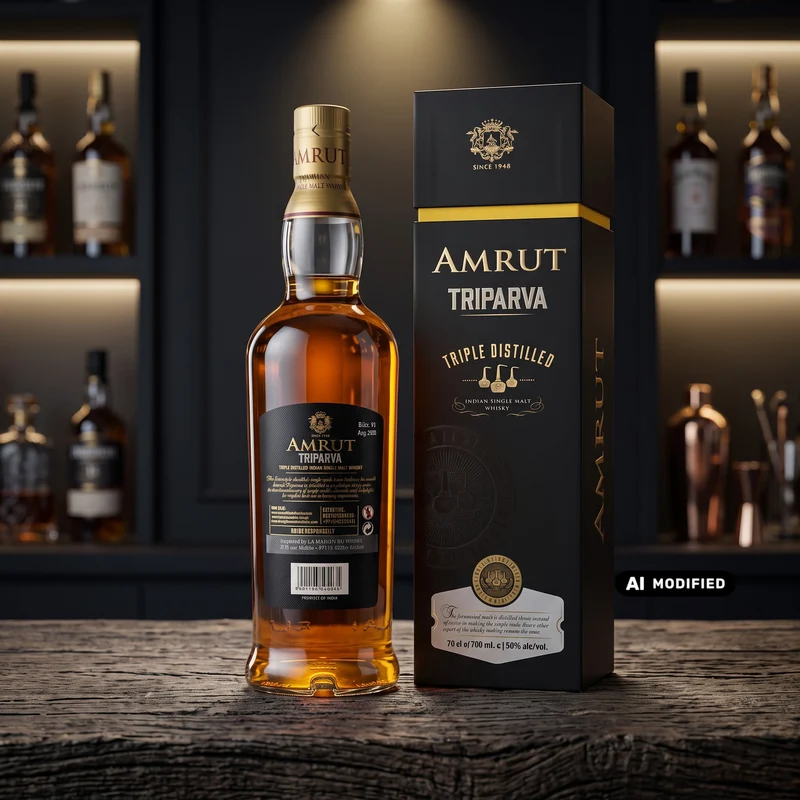 Amrut - Triparva - Triple Distilled Indian Single Malt - 0.7L