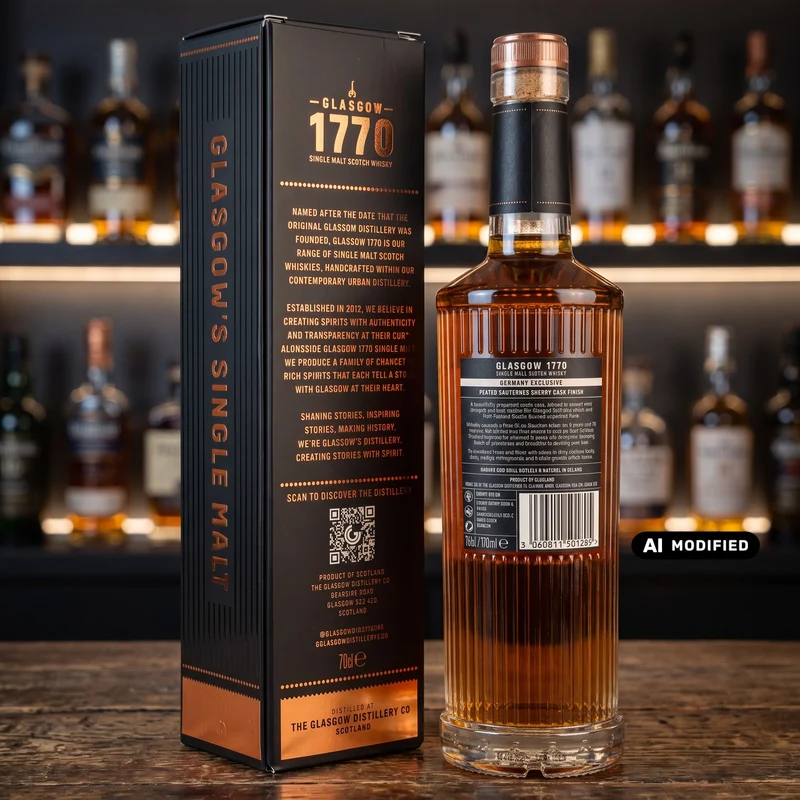 Glasgow 1770 - 9 y.o. - Palo Cortado Sherry Cask - Kirsch 50th Anniversary - 0.7L