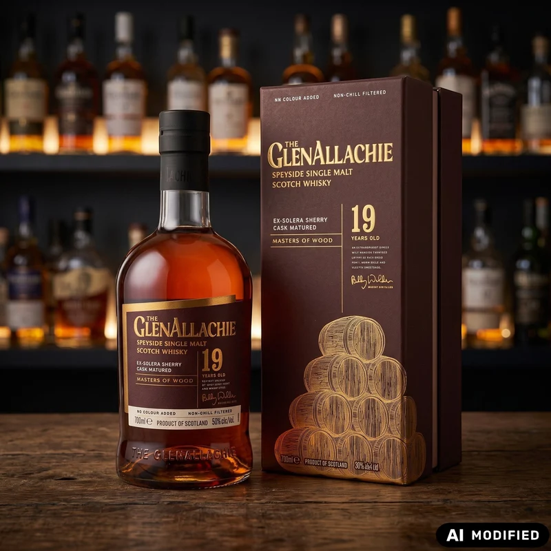 GlenAllachie - 19 y.o. Ex-Solera Sherry Cask - Masters of Wood - 0.7L