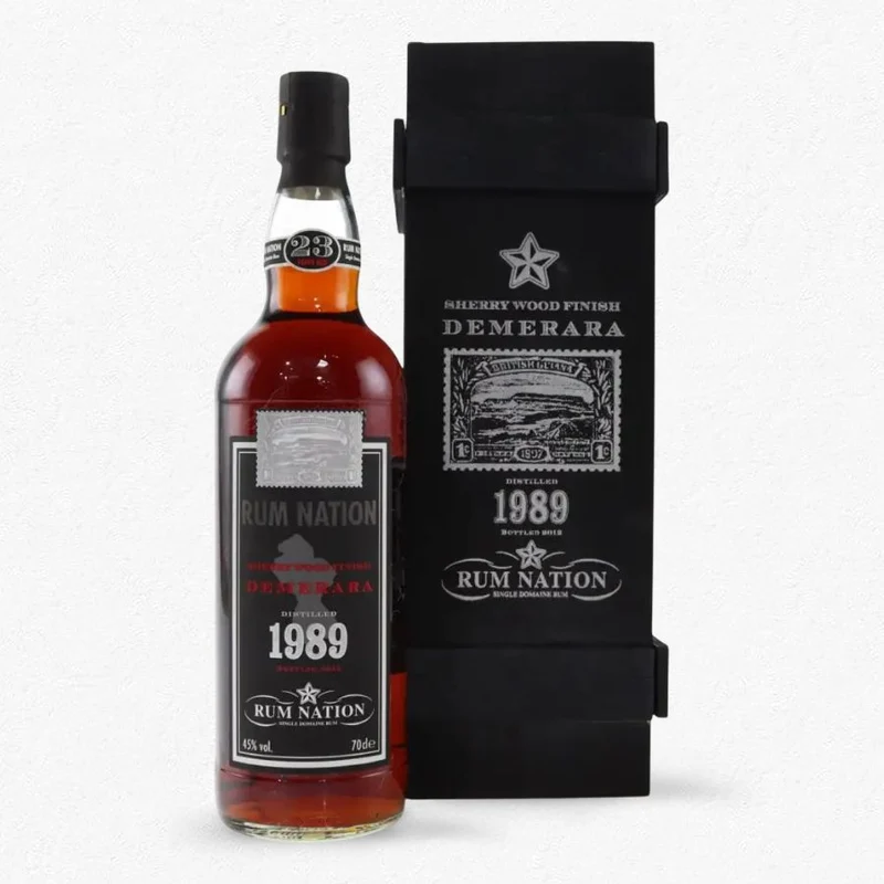 Rum Nation 23YO Demerara 1989 Port Mourant First Bottling 2012 45% 0,7L - Holzbox