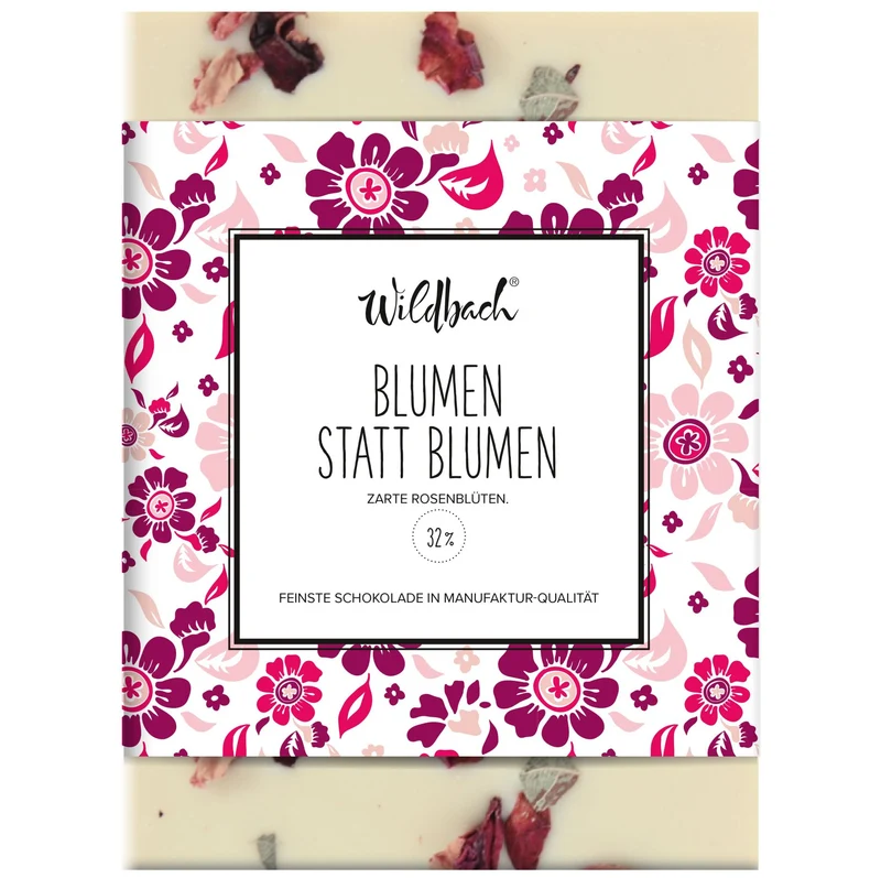 Schokolade "statt Blumen" - ideal zum Geburtstag, zur Prüfung, zu Weihnachten oder einfach nur so