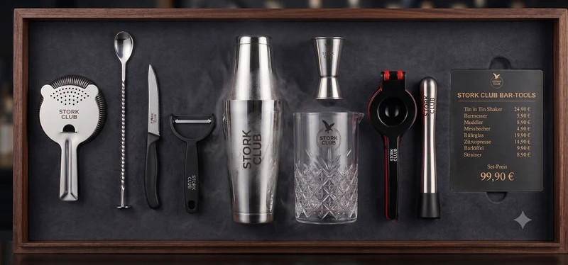 BAR TOOL SET I STORK CLUB COCKTAIL TOOL SET