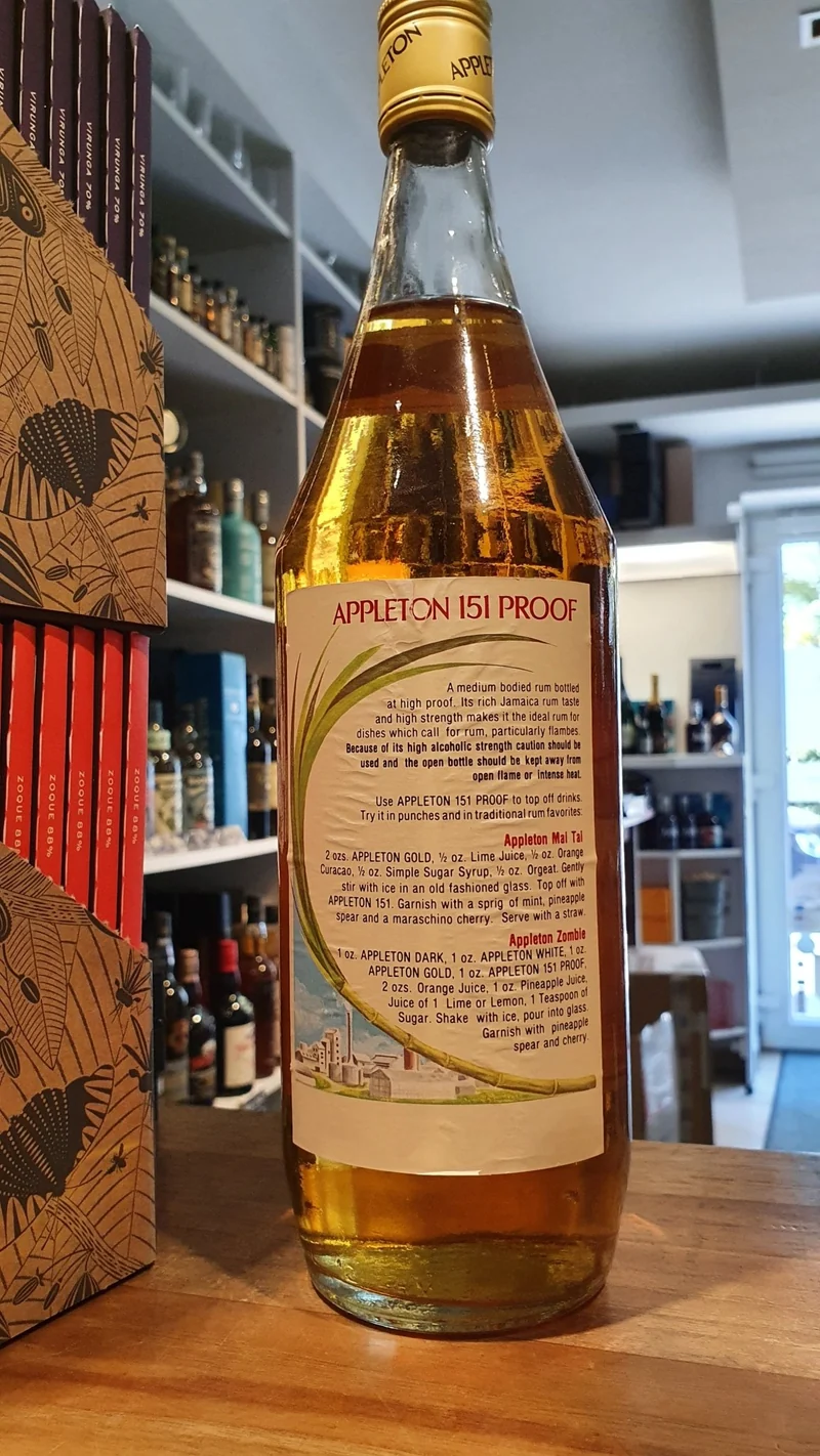 Appleton 151 proof 1980s Jamaica Rum 1,0l 75,5% vol.