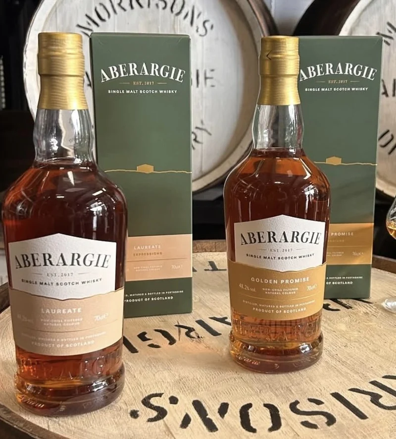 Aberargie Golden Promise limited edition Whisky single malt 0,7l 48,2 % vol. mit GP Morrison