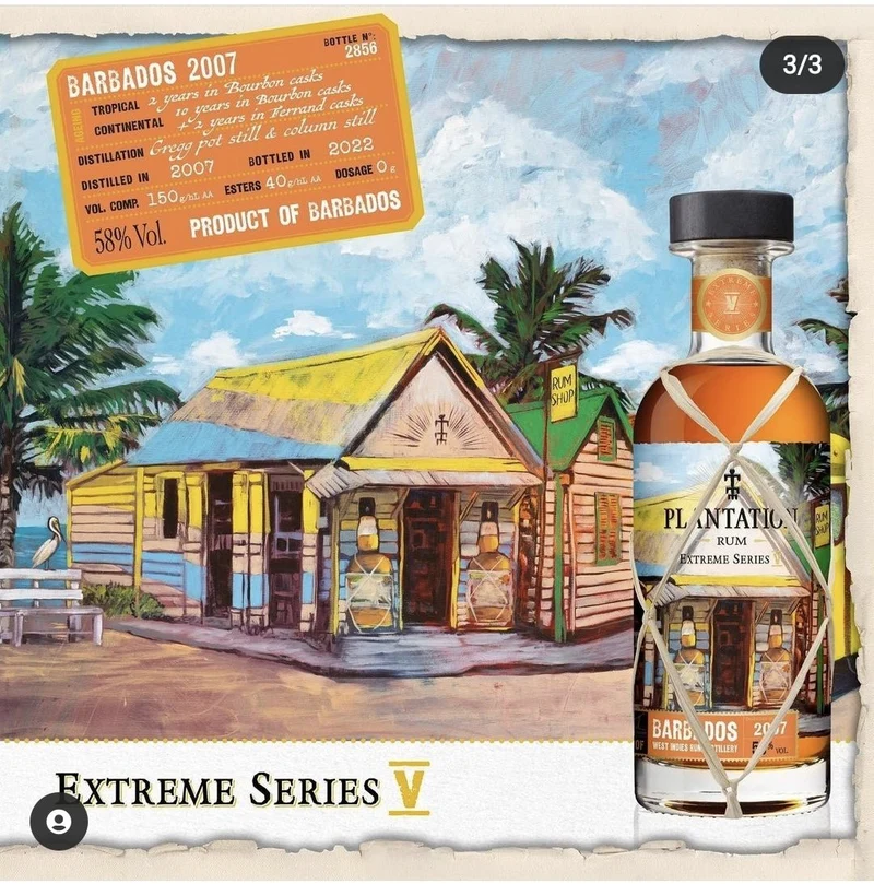 X Plantation Extreme No 5 Barbados WIRD 2007 0,7l 58,x% vol. single cask Rum Planteray